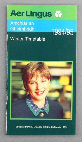 Aer lingus airline timetable - aer,