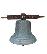 Antique Reclaimed Old Bronze Church Bell By James Barwell with Original Clapper