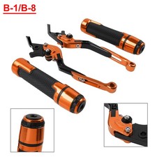 For BMW F800R F700GS F650GS Handlebar Grips Brake Clutch Levers Sets Orange
