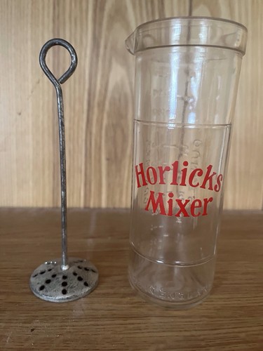 Horlicks vintage glass - vintage, mixer