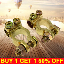 2 PCS Car Battery Terminals Connectors Heavy Duty Clamps Van Caravan Motorhome
