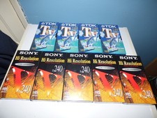 9 x  240 / 4 Hour Blank VHS