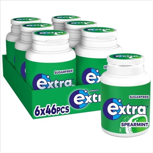 Extra spearmint chewing gum - gum,