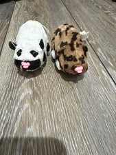 Early 2000s Zhu Zhu Pets Lot of 2 Hamster Pets