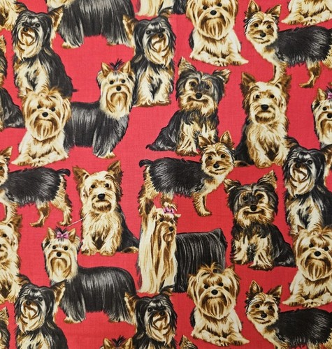Dog fabric yorkshire - fabric, terrier