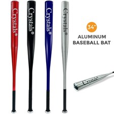 32/34" Heavy Duty Metal Baseball Bat Rounder Softball Pole Stick Stainless Steel