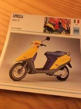 Aprilia Scooter Amico 50cc 1991 Motorcycle Card Collection Atlas