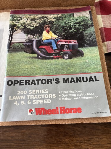 Wheel horse operator - wheel, operator’s