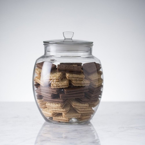 Storage jar clear - 2l, glass