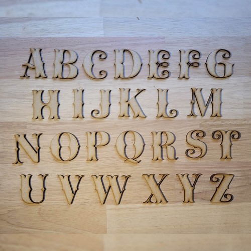 Wooden letters large - large, mdf