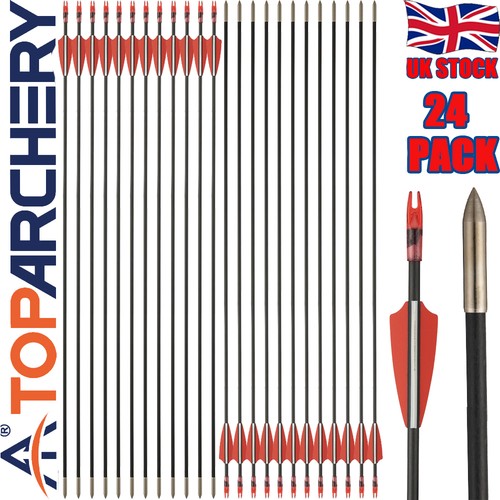 24x archery arrows fibreglass - 24x,