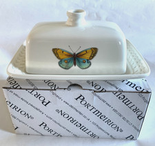 Portmeirion Botanic Garden Harmony Butterfly Butter Dish NIB