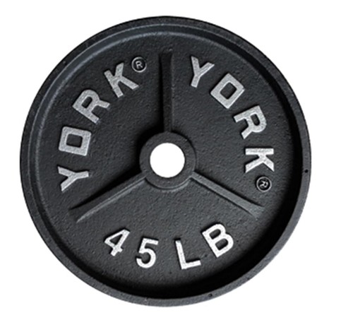 York barbell 45lb deep dish - deep,