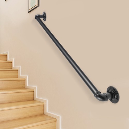 Pipe stair handrail - stair, banister