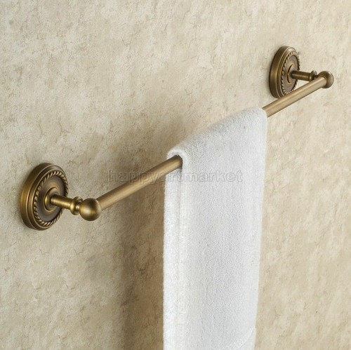 Antique brass towel rail - towel,