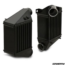 BLACK ALUMINIUM ALLOY SIDE MOUNT INTERCOOLER SMIC AUDI TT 1.8T QUATTRO 225bhp