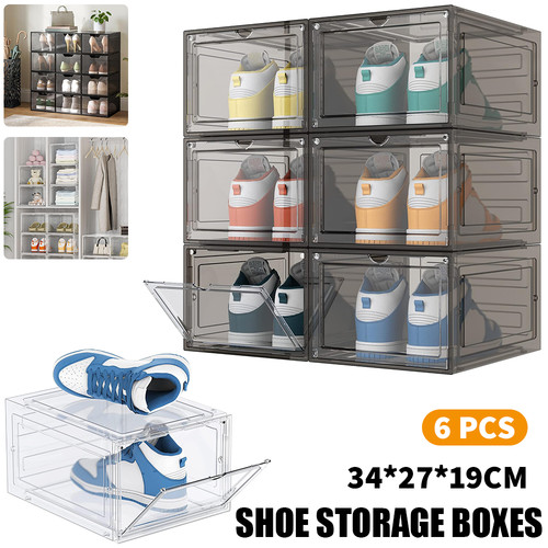 6pcs shoe box storage - storage, case
