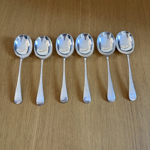 Silver plated soup spoons set - soup,