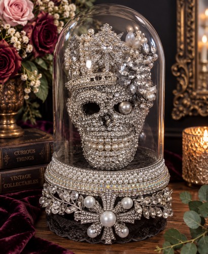 Vintage jewellery skull - skull, art