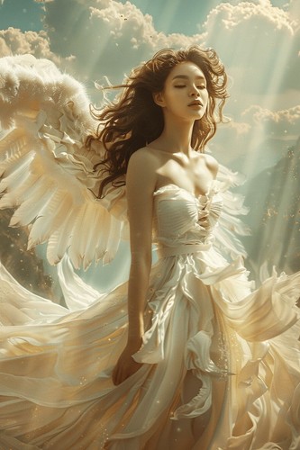 Angel canvas picture print - canvas,
