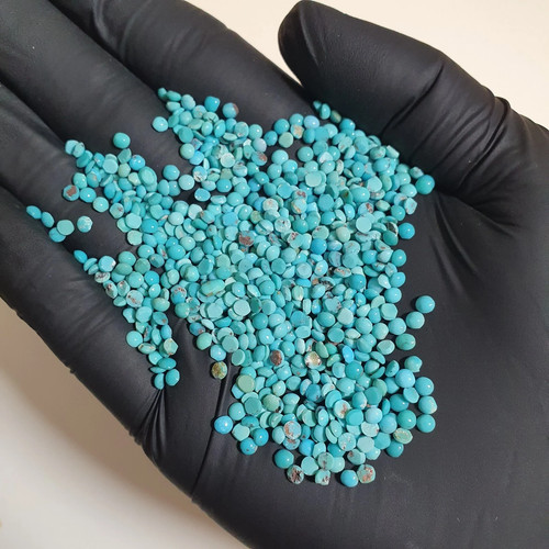 Natural turquoise cabochon - natural,