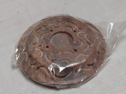 Round soapstone incense - soapstone, stick