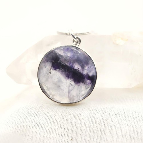 Blue john fluorite 925 - john, silver