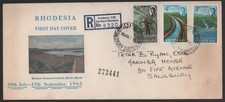 1965 Rhodesia Water Conservation KYLE DAM Cachet Registered FDC