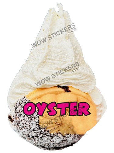Ice cream van sticker oyster - van,