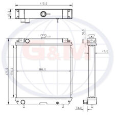 Radiator for KUBOTA Compact