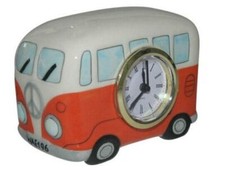 CERAMIC VW CAMPER VAN CLOCK in