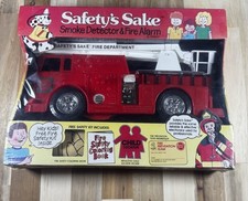 Funtech Safety's Sake Smoke Detector Fire Alarm Rare Fire truck 1989 Sealed