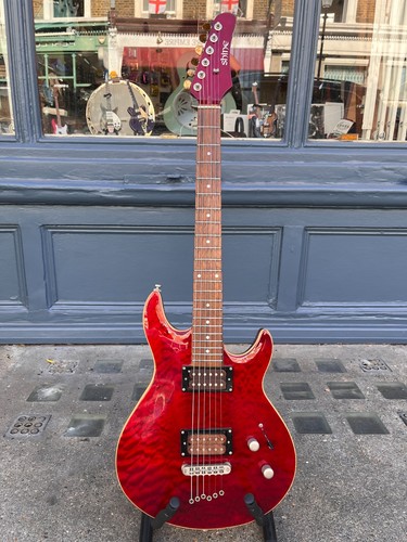 Shine guitar red quilted - guitar,