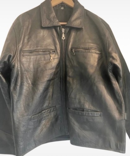 Men black leather vintage - men’s,