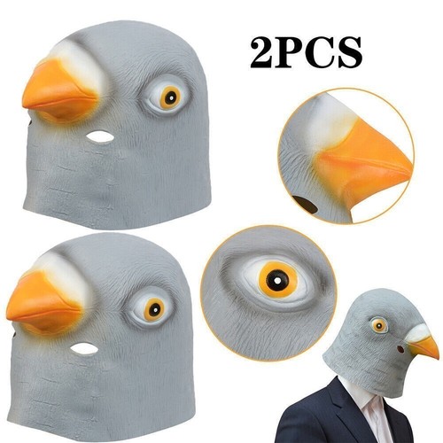 Pigeon head mask - head, creepy