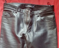  Black Leather Bootcut Jeans