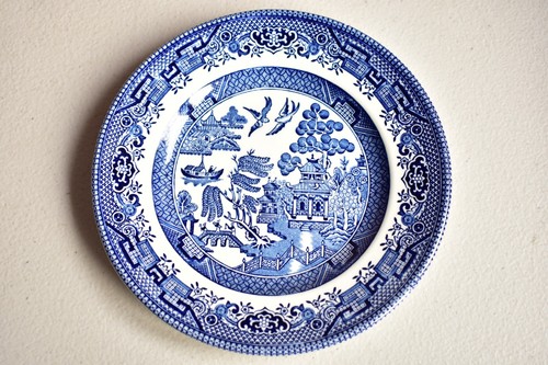 Vintage churchill blue white - &,