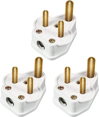 Pack amp round pin plugs - pack, 3