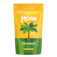 Potassium 200mg - 120 Tablets Blood Pressure Muscle Nerves - MOBU Vegan