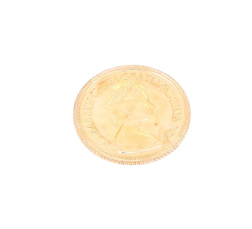 1982 gold half sovereign - gold,