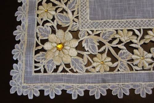 White silver gold organza - silver,