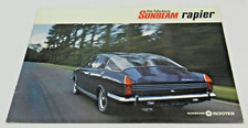 Sunbeam Rapier 1725cc Fastback 1967-1969 UK Market Sales Brochure