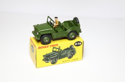 Dinky 674 austin champ jeep - 674,