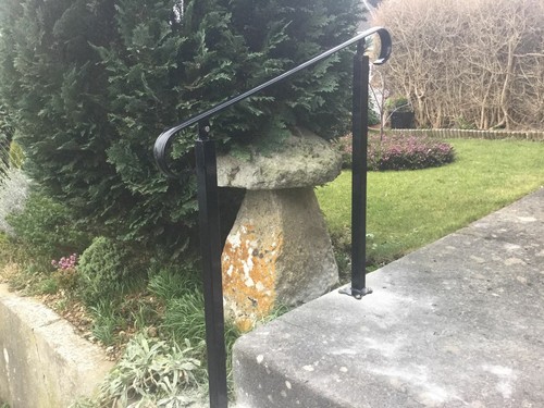 Wrought iron handrail - wrought, safety