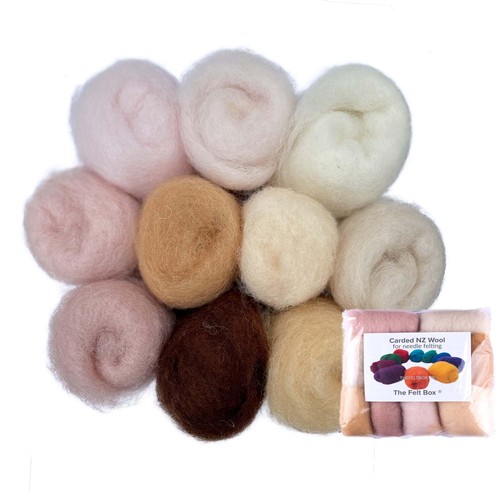 Needle felting wool skin - felting,