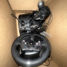 Logitech - Driving Racing Wheel, Shifter, and Pedals for Xbox & PC