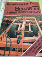 Dowdeswell Series 77 Trailed Disc Harrow Brochure