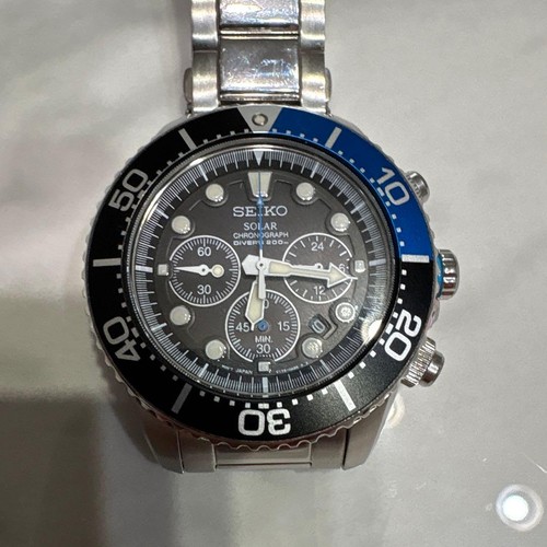Seiko solar chronograph 200m - seiko,
