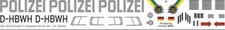 Decal 449 Bo 105CBS Police Baden-Württemberg D-HBWN