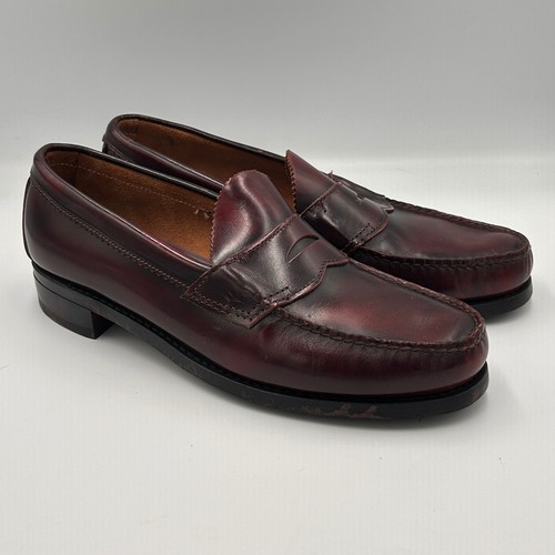 Bass burgundy leather - bass, penny